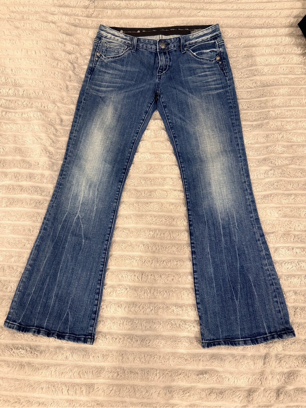 Express Rerock Jeans - Washed Indigo